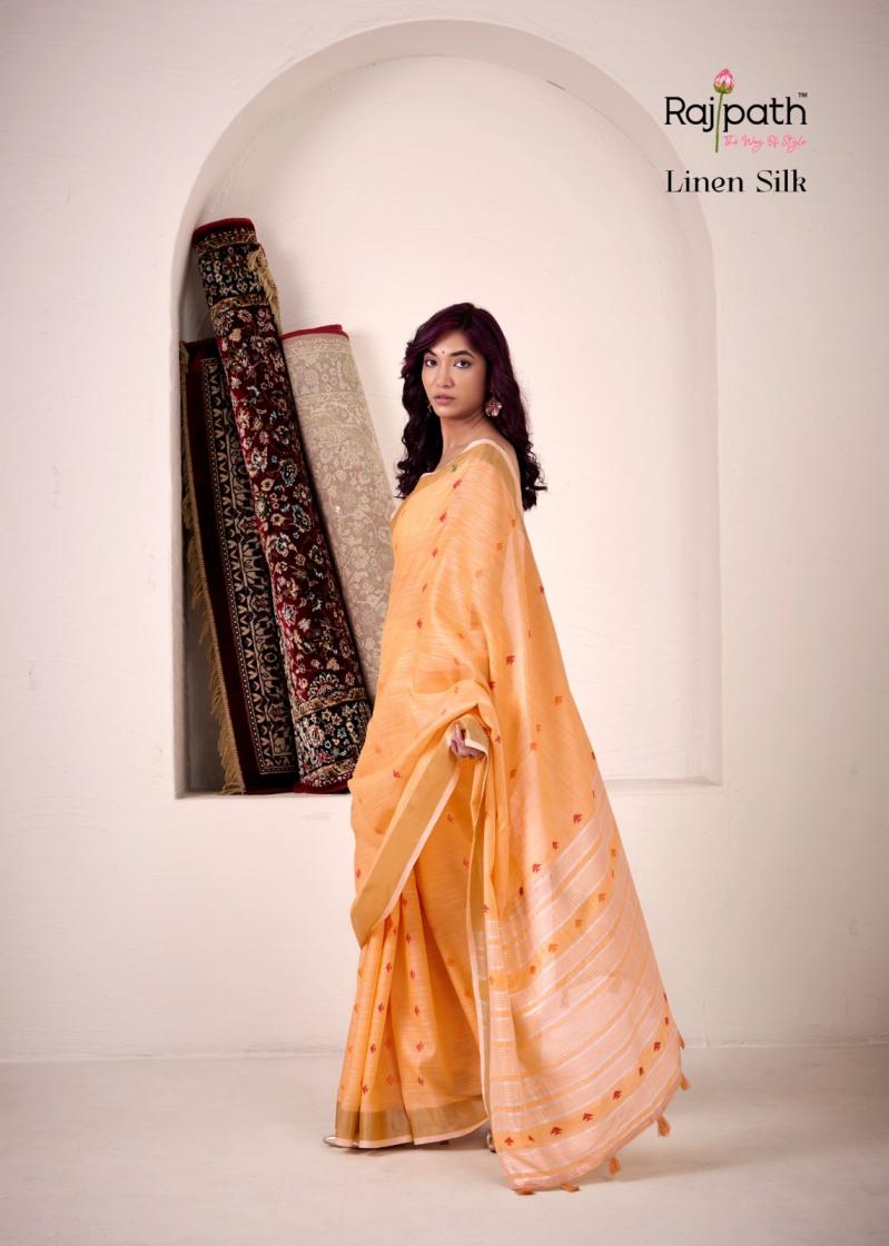 rajpath pirana silk linen silk shop trendy sarees online at affordable prices