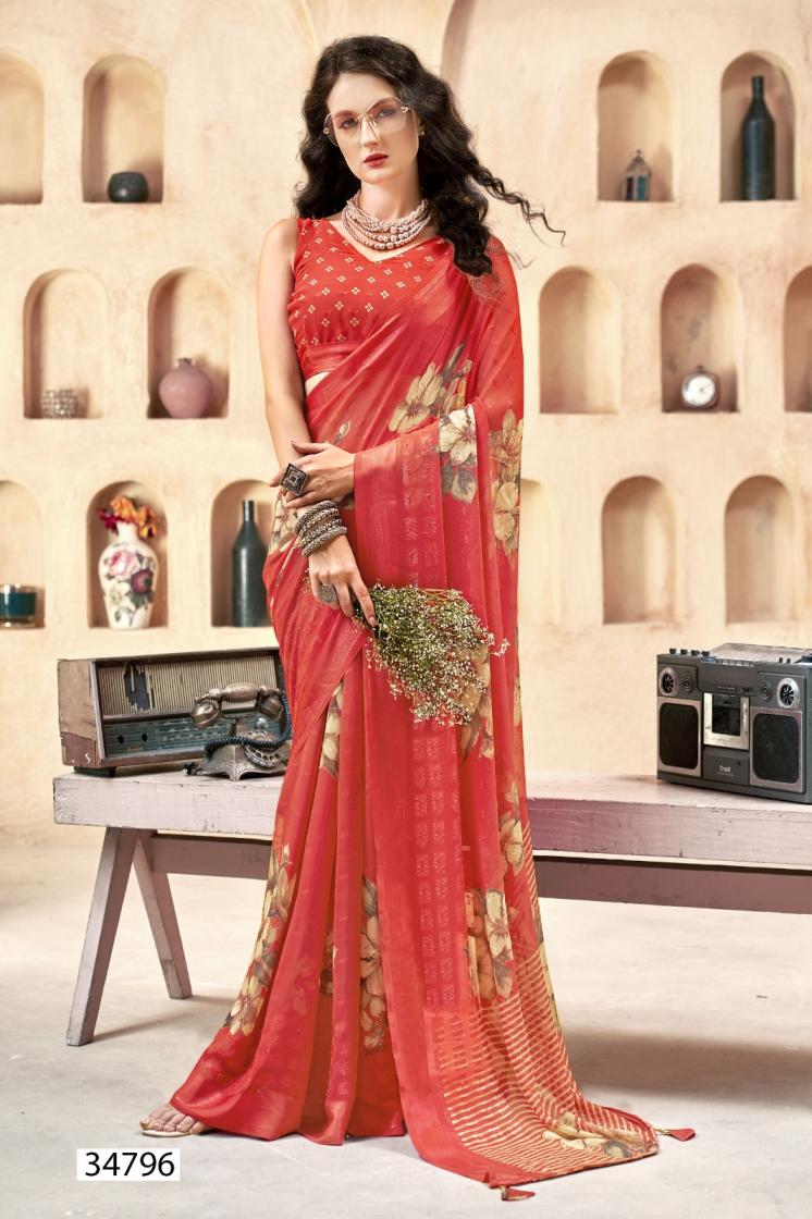 ratnavali vol 4 by vallabhi prints casual floral print sarees catalog