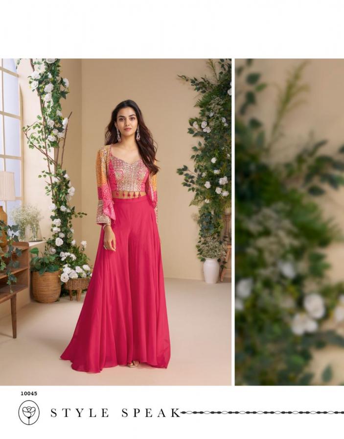 sayuri moon bold color readymade festive 3pcs set with contemporary charm