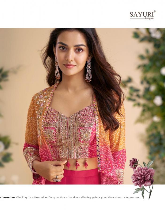 sayuri moon bold color readymade festive 3pcs set with contemporary charm