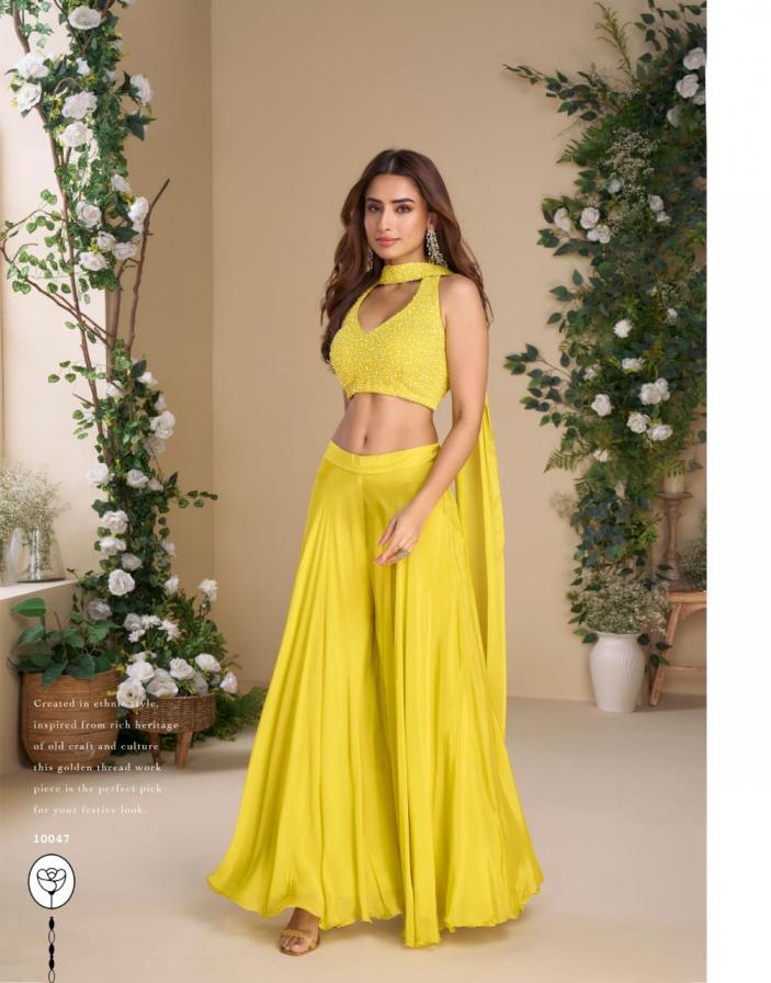 sayuri moon bold color readymade festive 3pcs set with contemporary charm