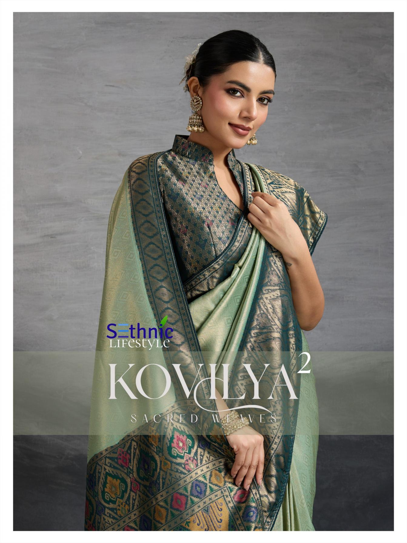 sethnic lifestyle kovilya vol 2 shop trendy kanjivaram silk saree exports 