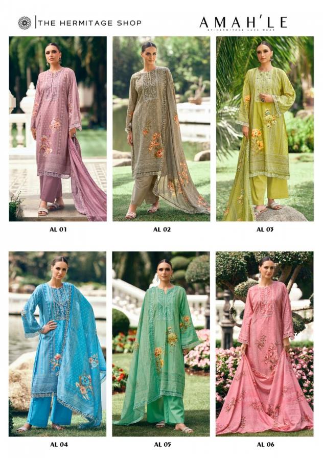 the hermitage shop amahle lawn casual pakistani suit for womens 
