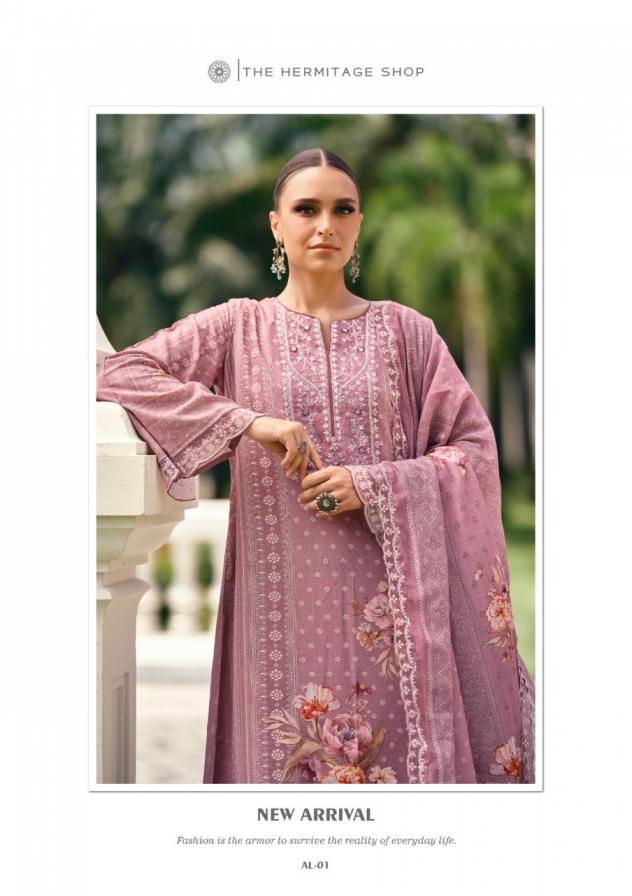 the hermitage shop amahle lawn casual pakistani suit for womens 