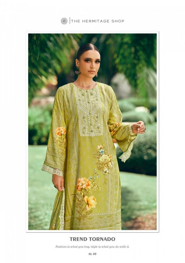 the hermitage shop amahle lawn casual pakistani suit for womens 