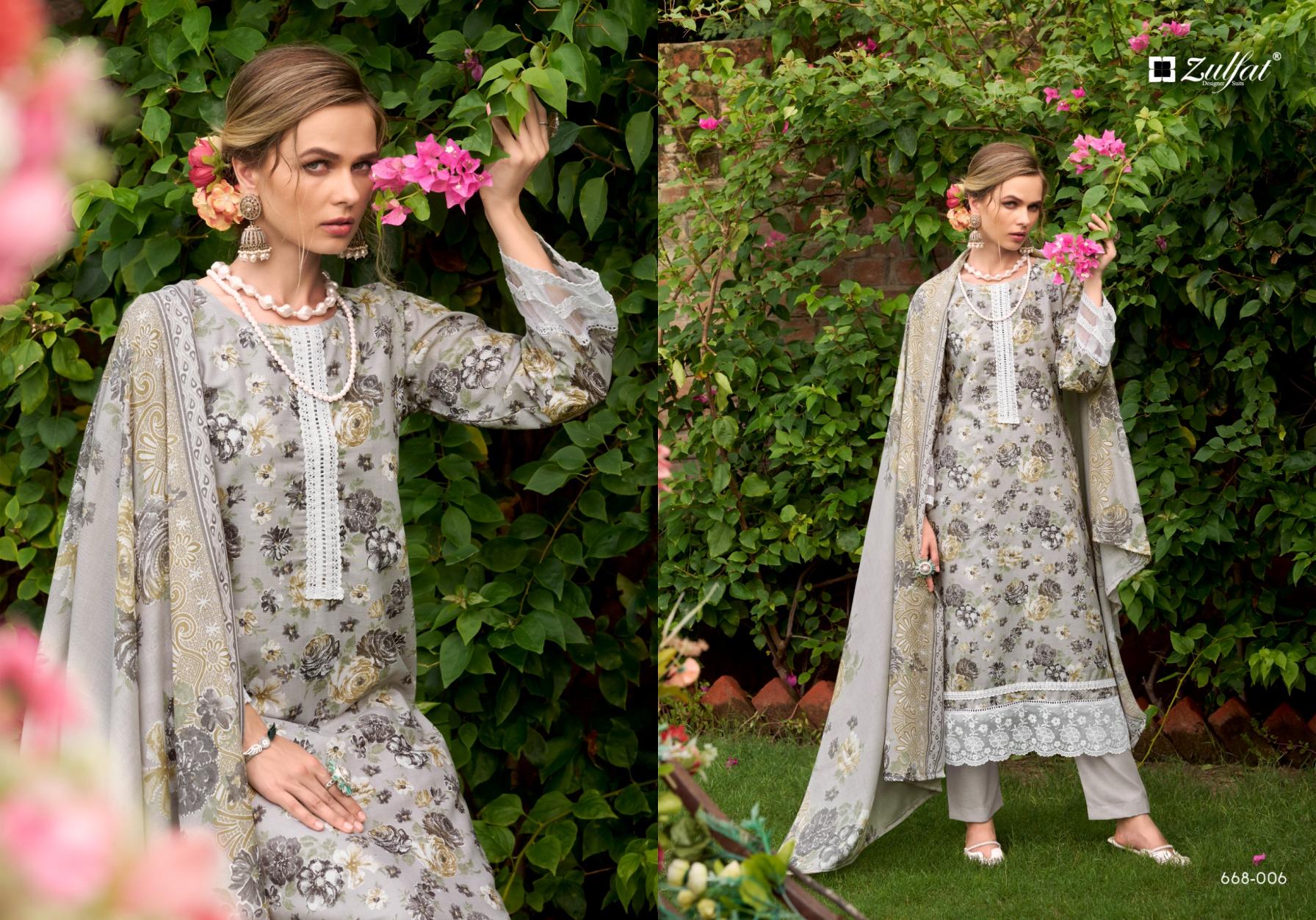zulfat designer sadabahaar cotton fully stitch big size pakistani suit for womens 