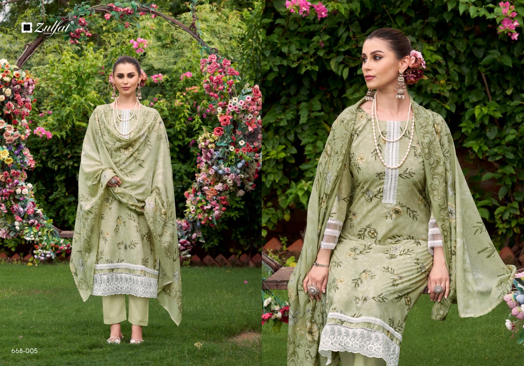 zulfat designer sadabahaar cotton fully stitch big size pakistani suit for womens 