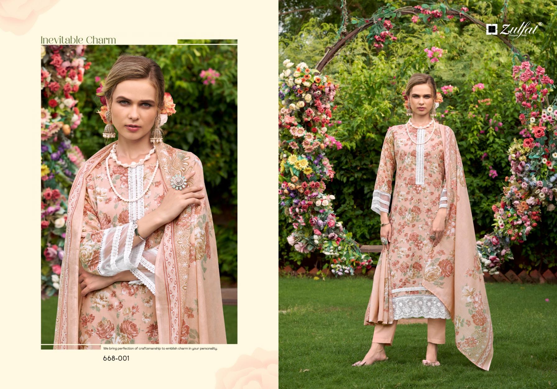 zulfat designer sadabahaar cotton fully stitch big size pakistani suit for womens 