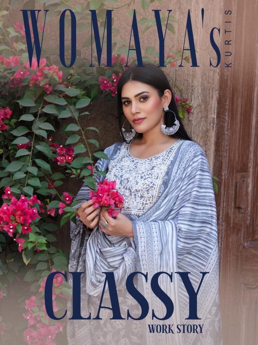 classy work story by womaya cotton readymade stylish combo suit for womens 