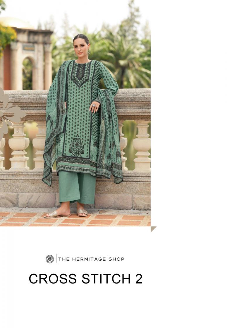 cross stitch vol 2 by the hermitage shop viscose lawn fancy pakistani dress for womens 