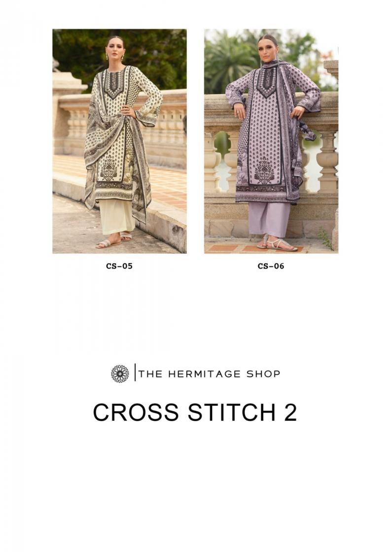 cross stitch vol 2 by the hermitage shop viscose lawn fancy pakistani dress for womens 
