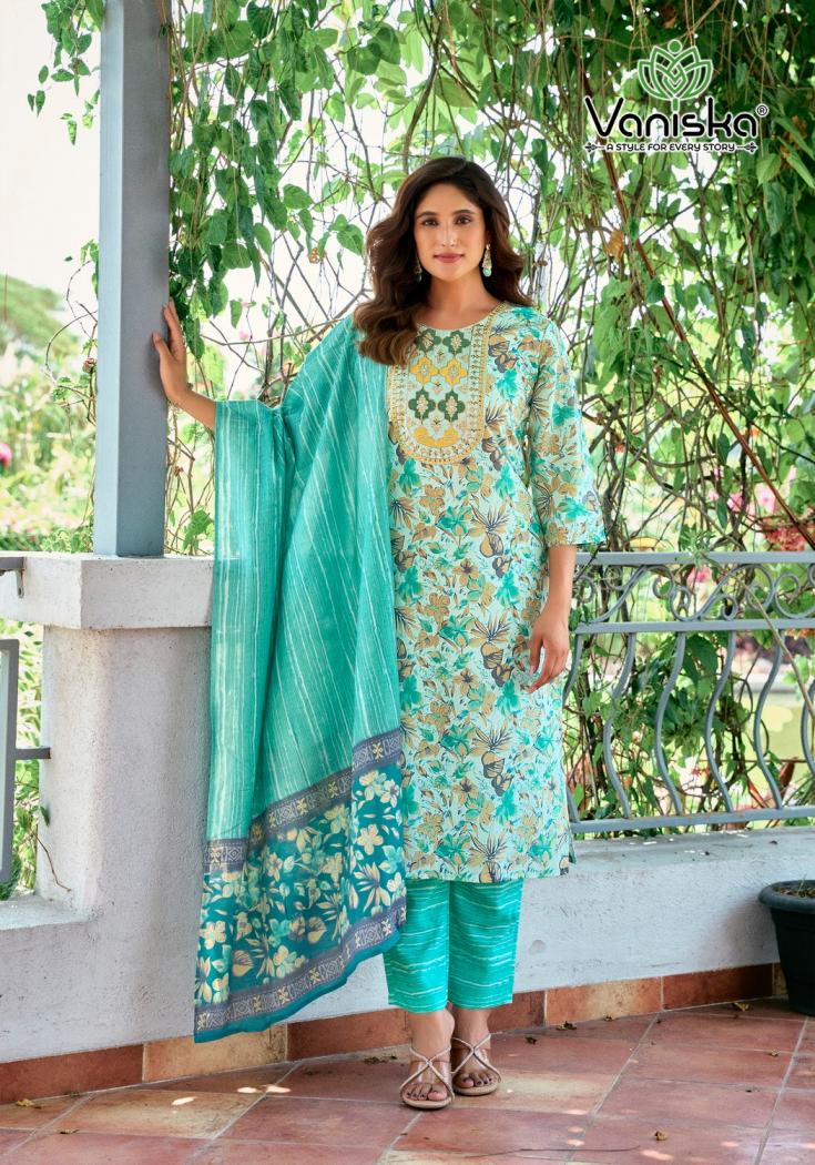 fashion story vol 1 by vaniska colourpix full stitch big size viscose mal chanderi ladies suits 