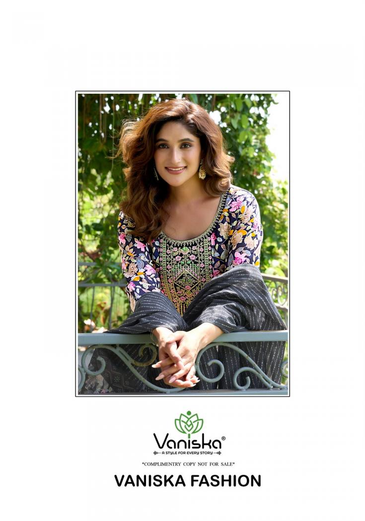 fashion story vol 1 by vaniska colourpix full stitch big size viscose mal chanderi ladies suits 