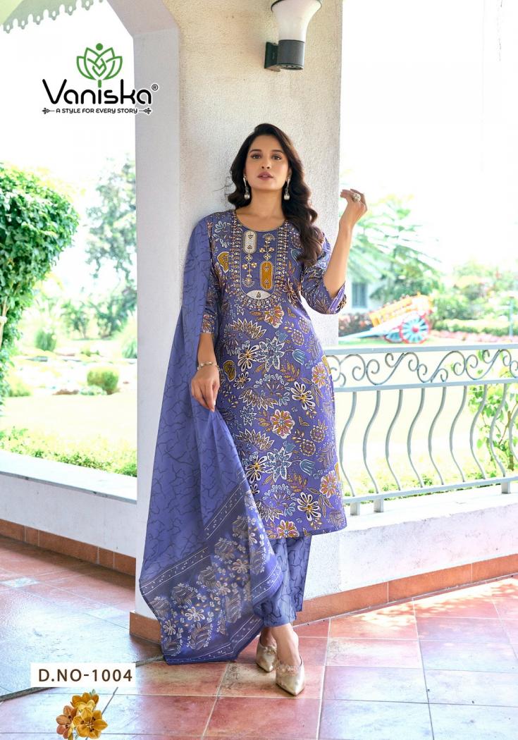 fashion story vol 1 by vaniska colourpix full stitch big size viscose mal chanderi ladies suits 