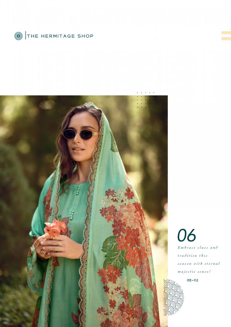 gazab by the hermitage shop viscose cotton silk hit design pakistani salwar suits 