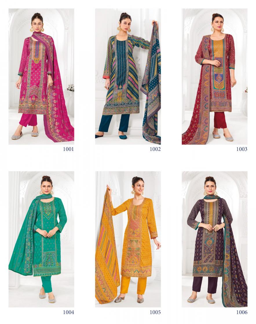 kkashish vol 1 by radhika lifestyle jam satin full stitch big size suit for womens