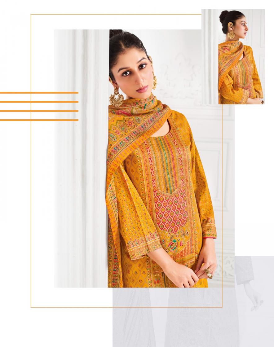 kkashish vol 1 by radhika lifestyle jam satin full stitch big size suit for womens