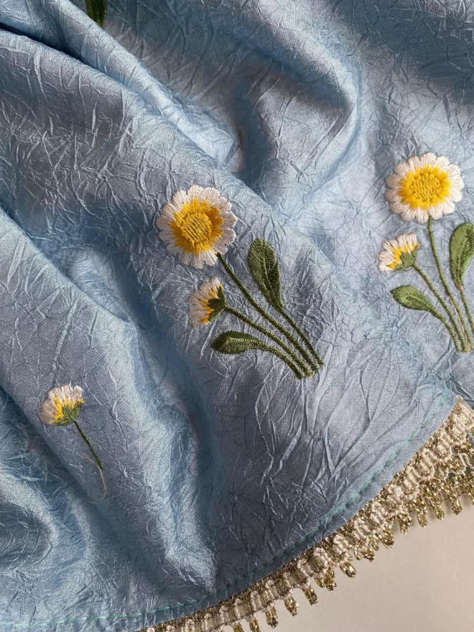 monika paper silk crushed shop trendy saree for womens 