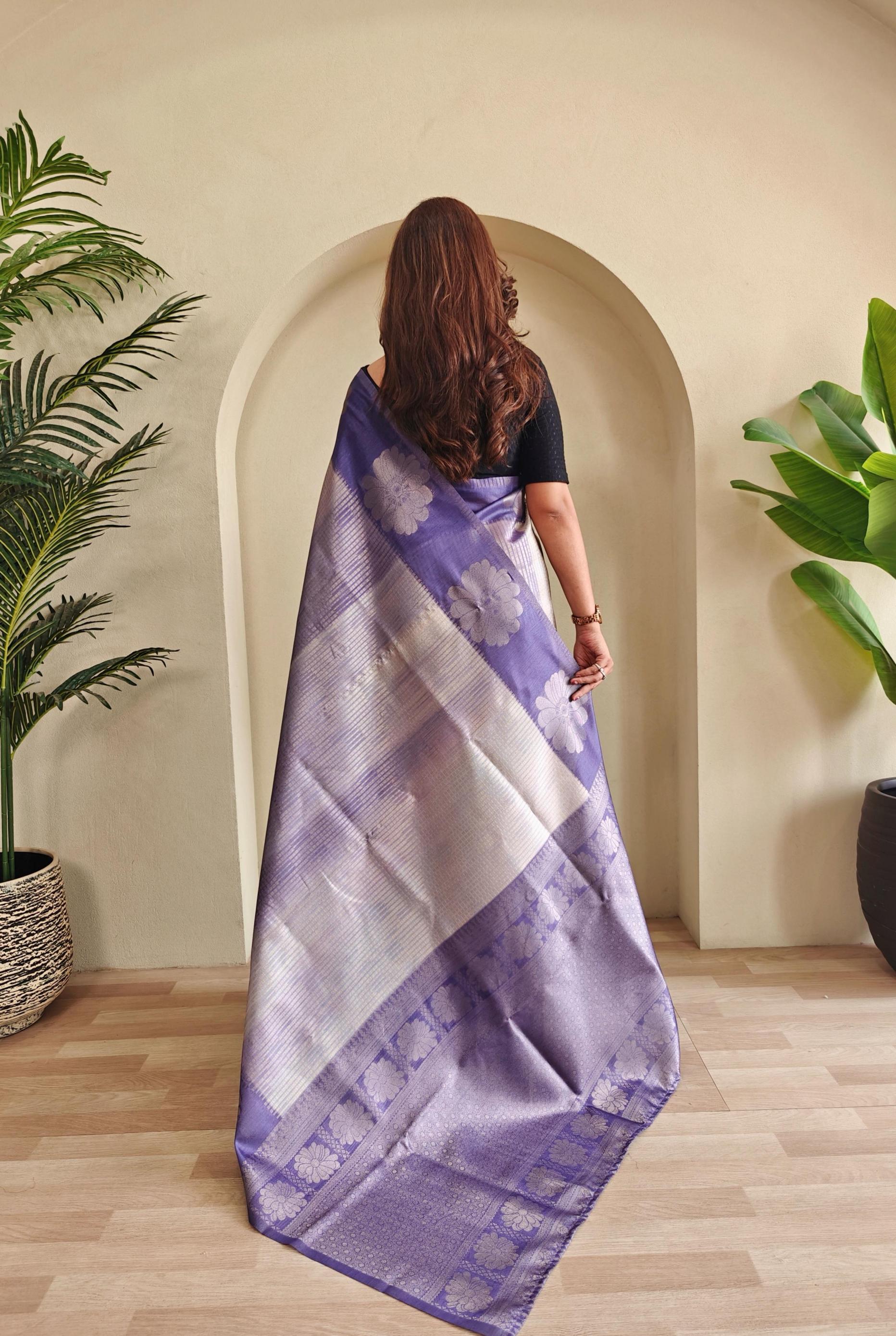 morvi weaving silk gorgeous look saree exports 