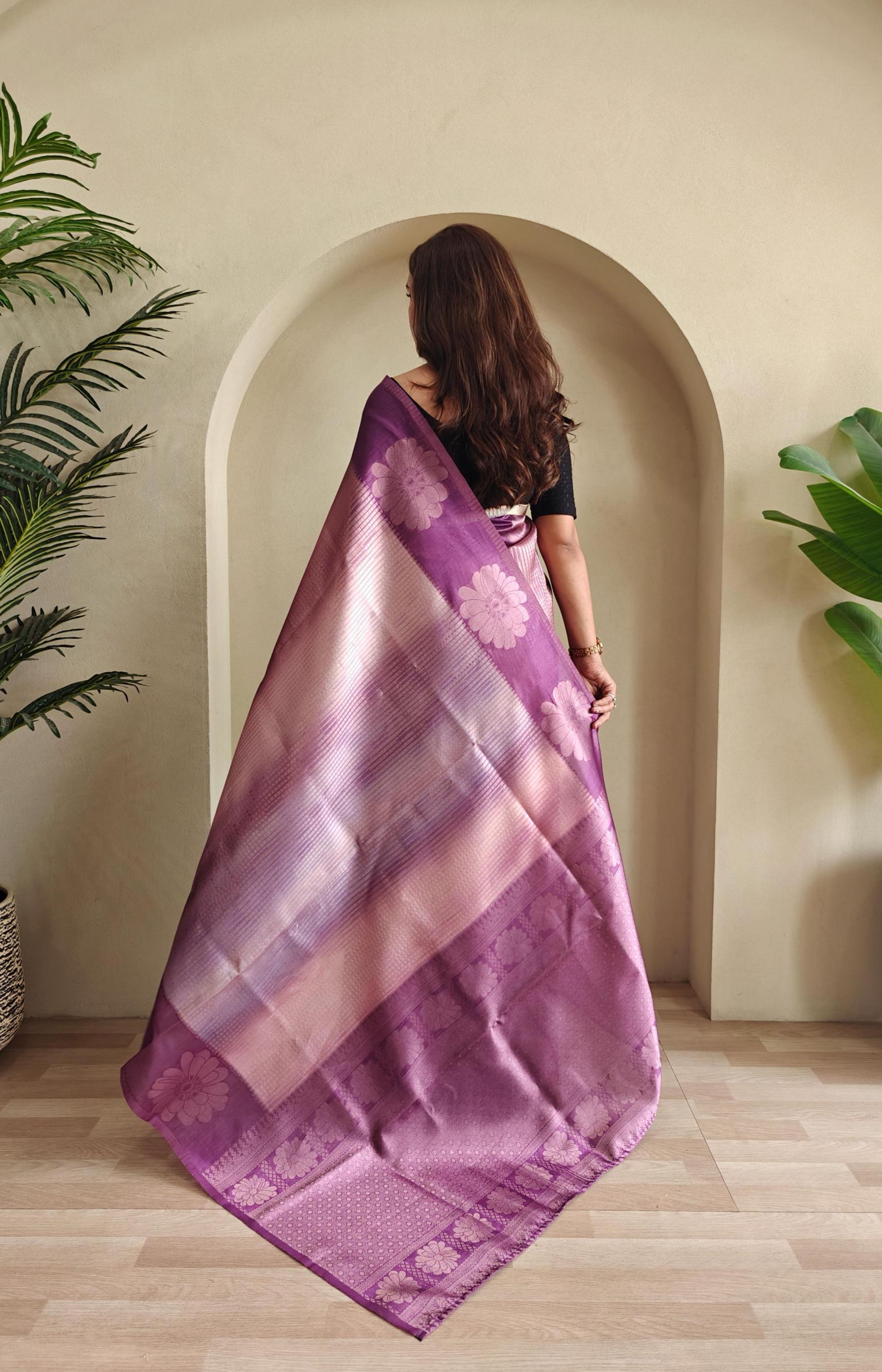 morvi weaving silk gorgeous look saree exports 