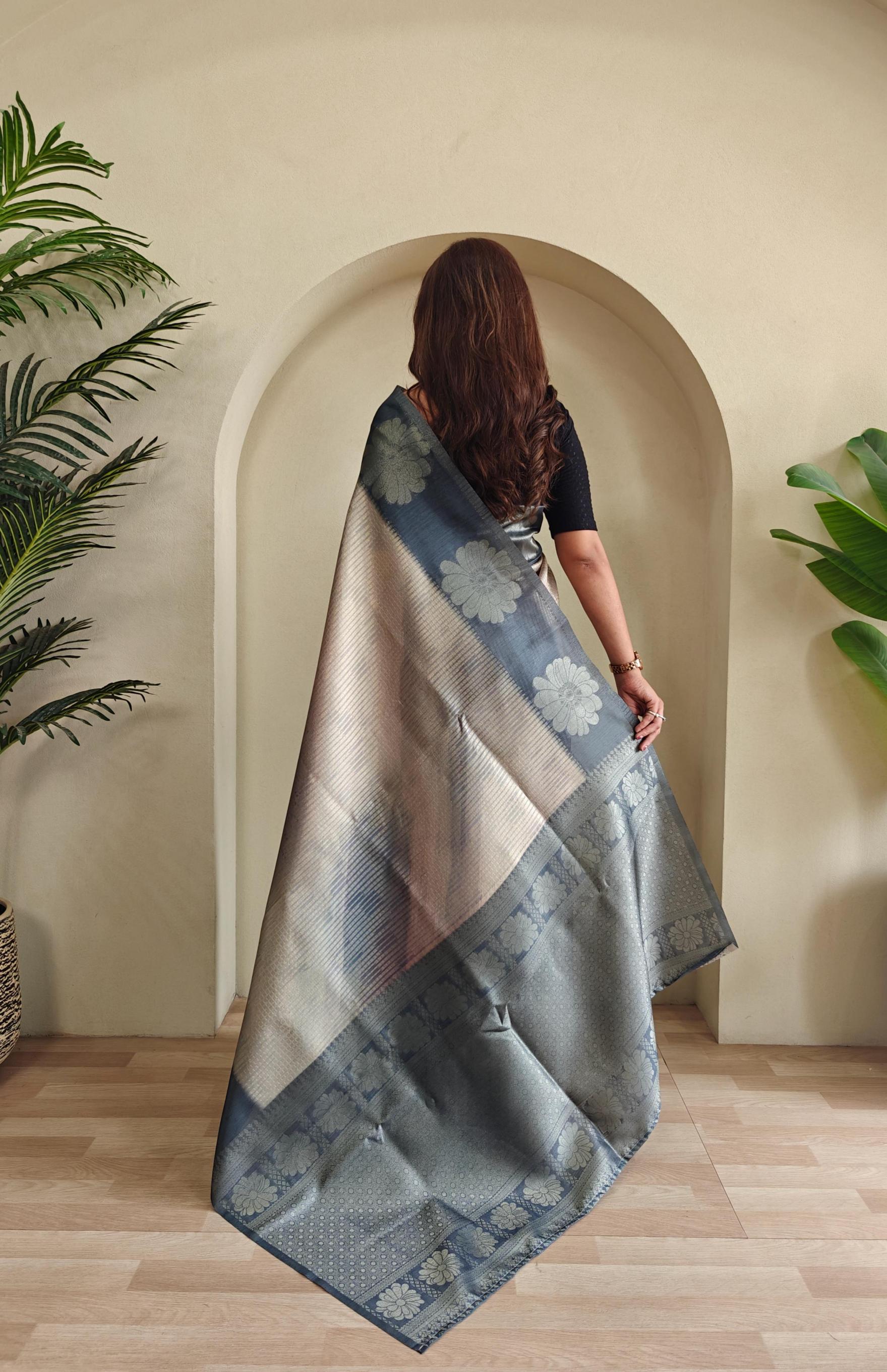morvi weaving silk gorgeous look saree exports 