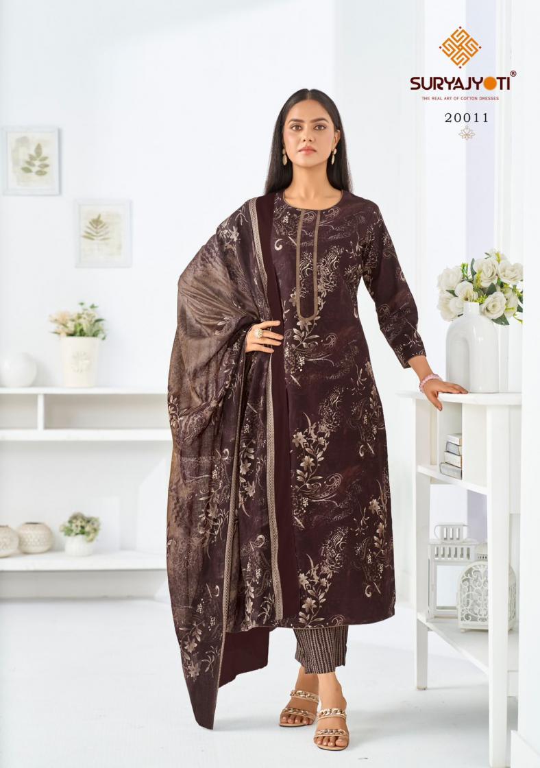zion cotton vol 20 by suryajyoti cotton readymade big size suit for womens 