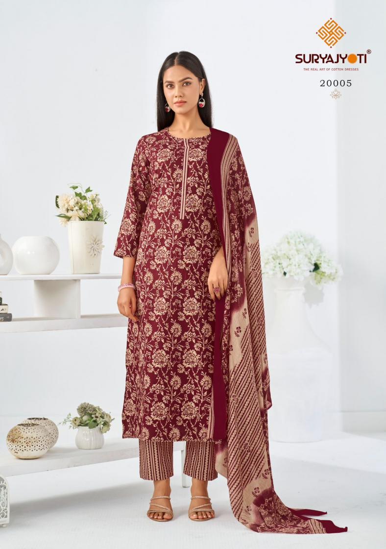 zion cotton vol 20 by suryajyoti cotton readymade big size suit for womens 