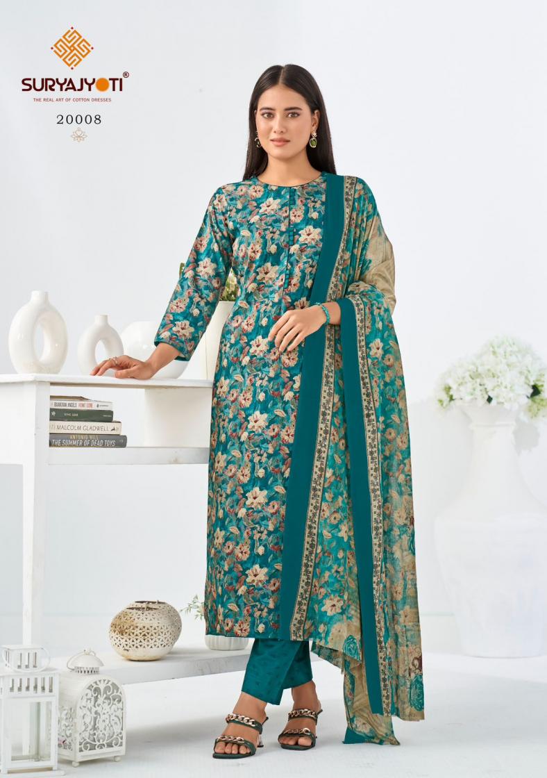 zion cotton vol 20 by suryajyoti cotton readymade big size suit for womens 