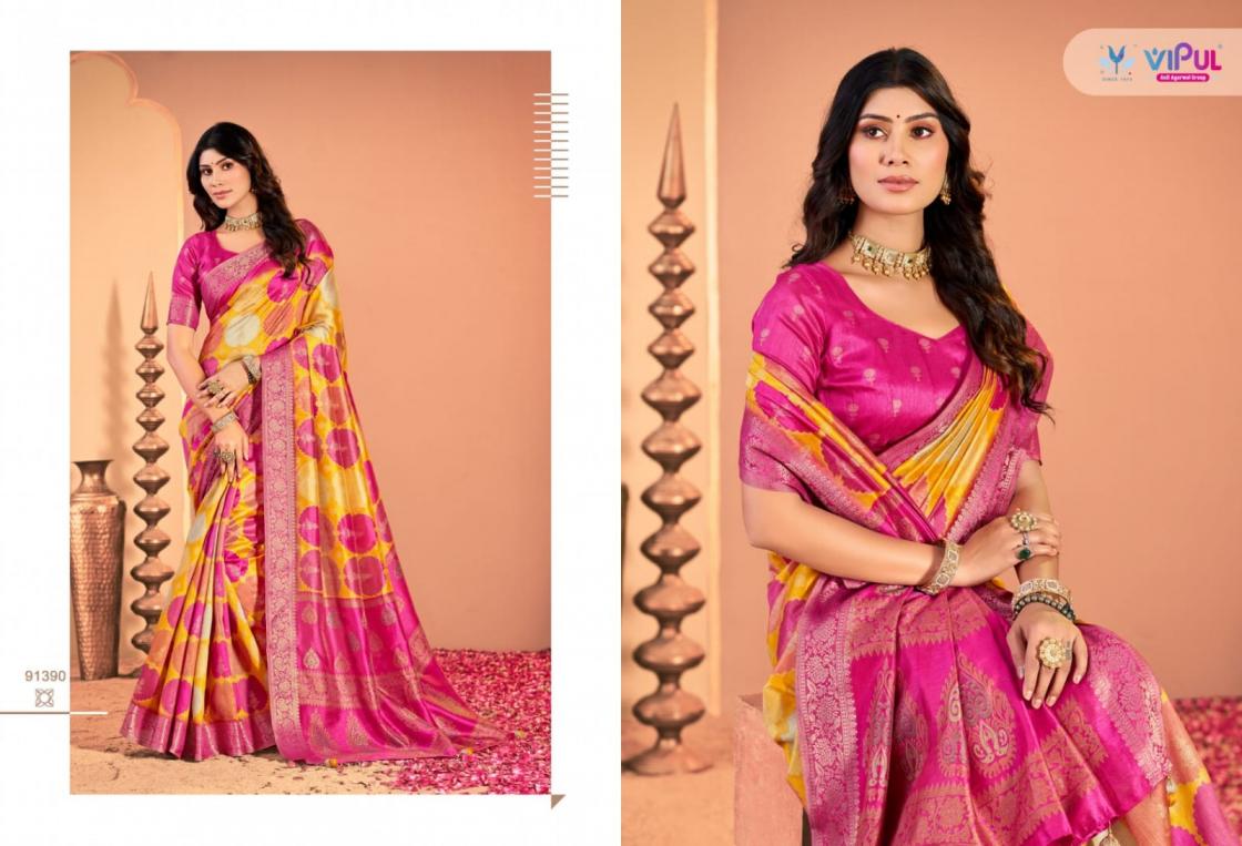 angora silk by vipul fashion 91386-91391 shop trendy silk sarees 