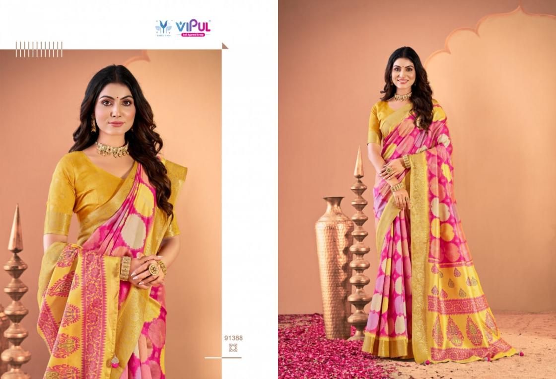 angora silk by vipul fashion 91386-91391 shop trendy silk sarees 