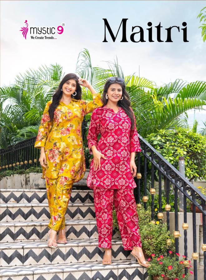 maitri vol 3 by mystic9 vertican readymade co-ord set online shopping 