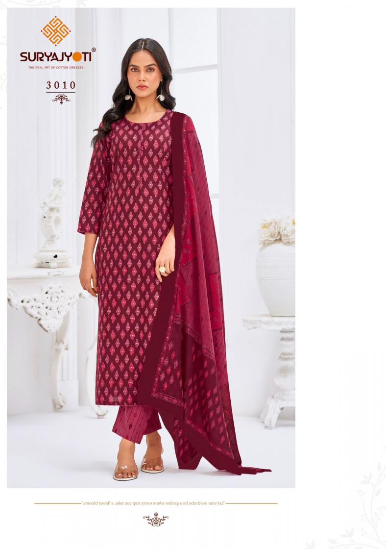 paridhi vol 3 by suryajyoti cotton print readymade plus size suit for womens 
