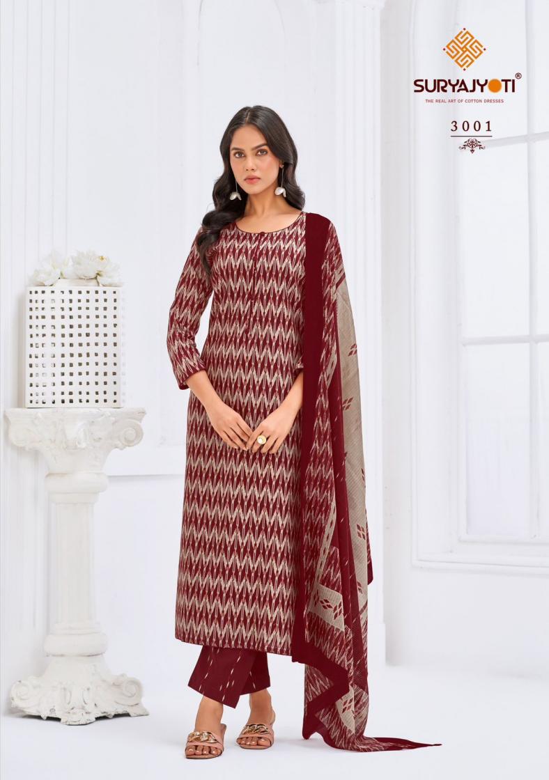 paridhi vol 3 by suryajyoti cotton print readymade plus size suit for womens 