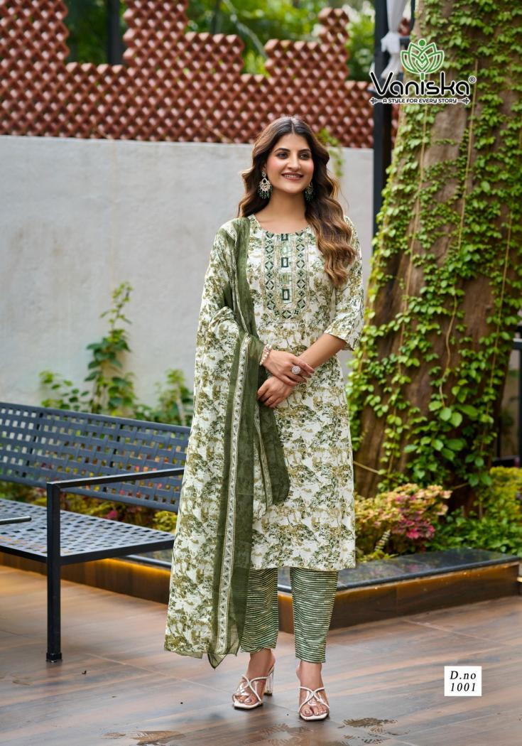 trendy cotton vol 1 by vaniska colourpix cotton readymade big size pretty suit for womens 