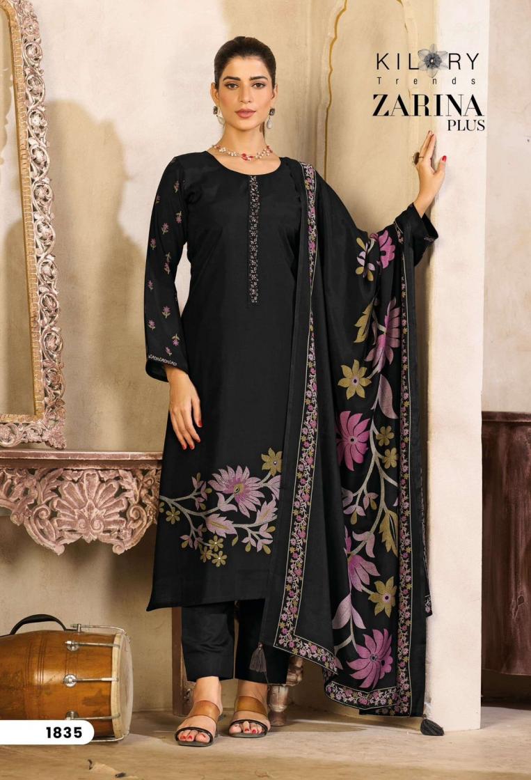 kilory trends zarina plus muslin silk suits online shopping