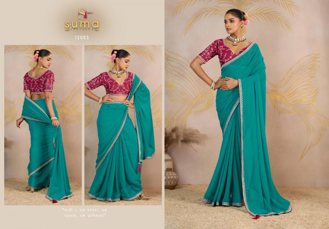 suma jiya georgette shop trendy saree for womens 