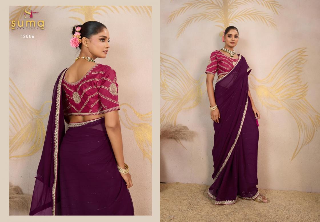suma jiya georgette shop trendy saree for womens 