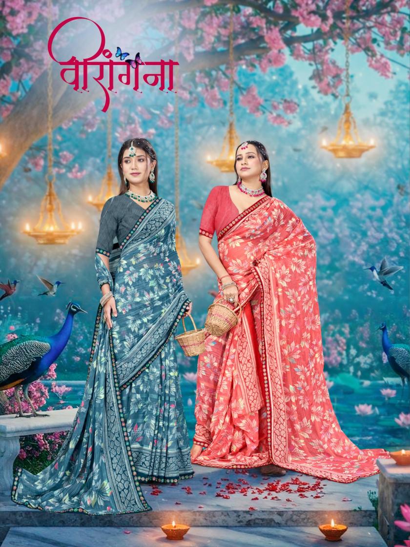 virangana wetless pattern shop trendy sarees online at affordable prices