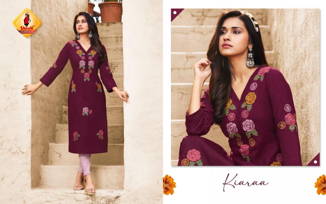 kkashish vol 36 by shruti suit linen fully stitch unique big size long kurti for girls 