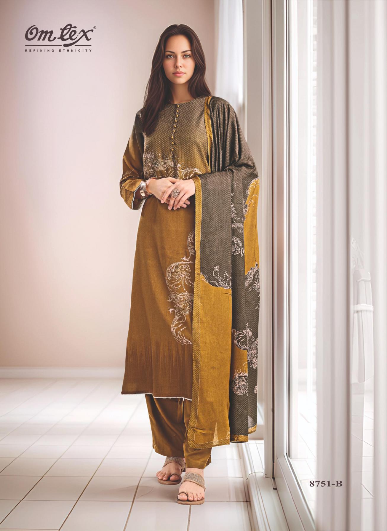 omtex bianca shop trendy pashmina winter readymade suit for womens 