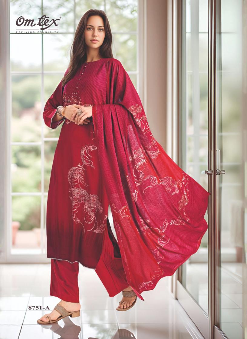 omtex bianca shop trendy pashmina winter readymade suit for womens 