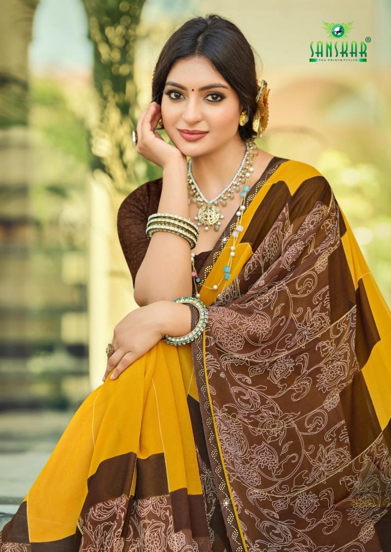 sanskar tex prints soch georgette shop trendy saree online at affordable prices