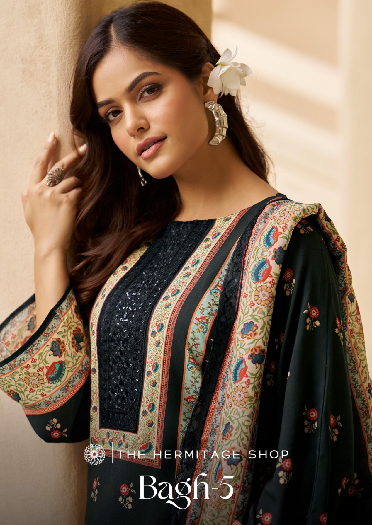the hermitage shop bagh vol 5 viscose lawn modern pakistani dress materials  