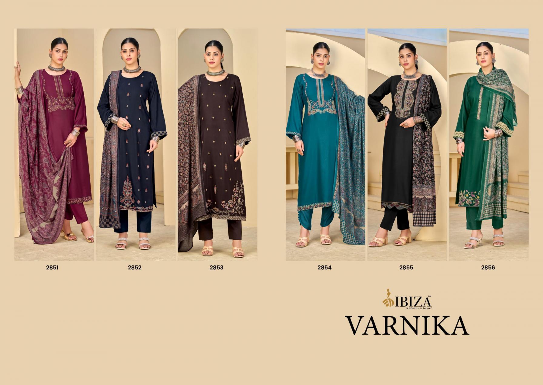 varnika by ibiza readymade unique viscose pashmina big size suit for womens 