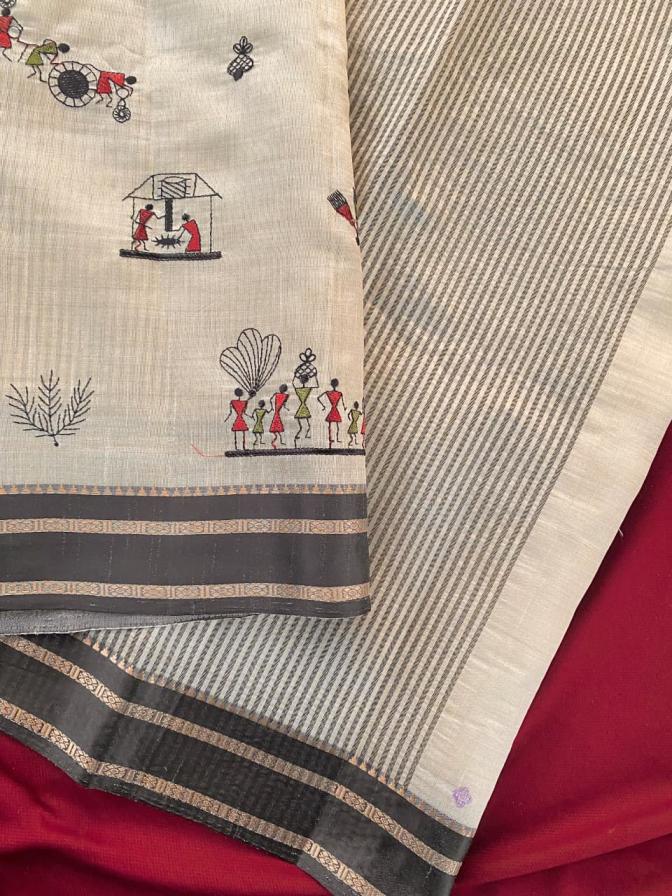 3010 shop trendy tussar silk saree for womens 