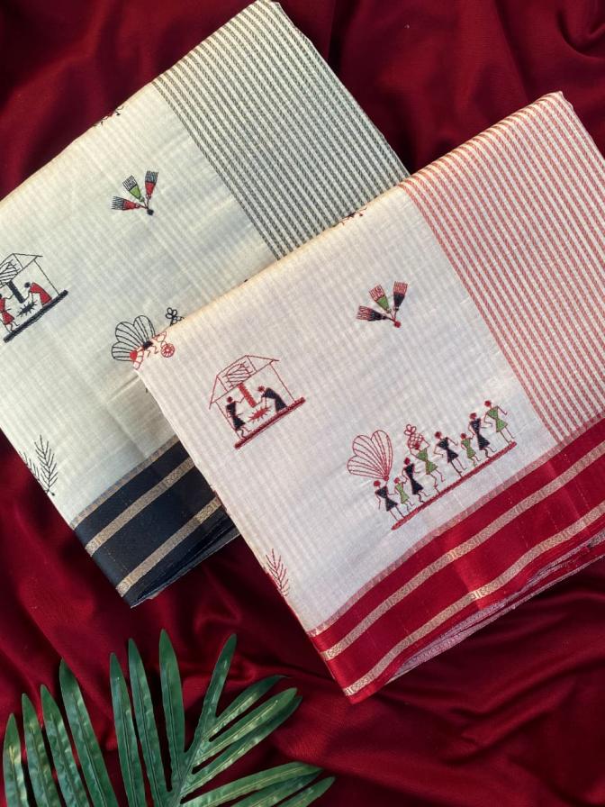 3010 shop trendy tussar silk saree for womens 