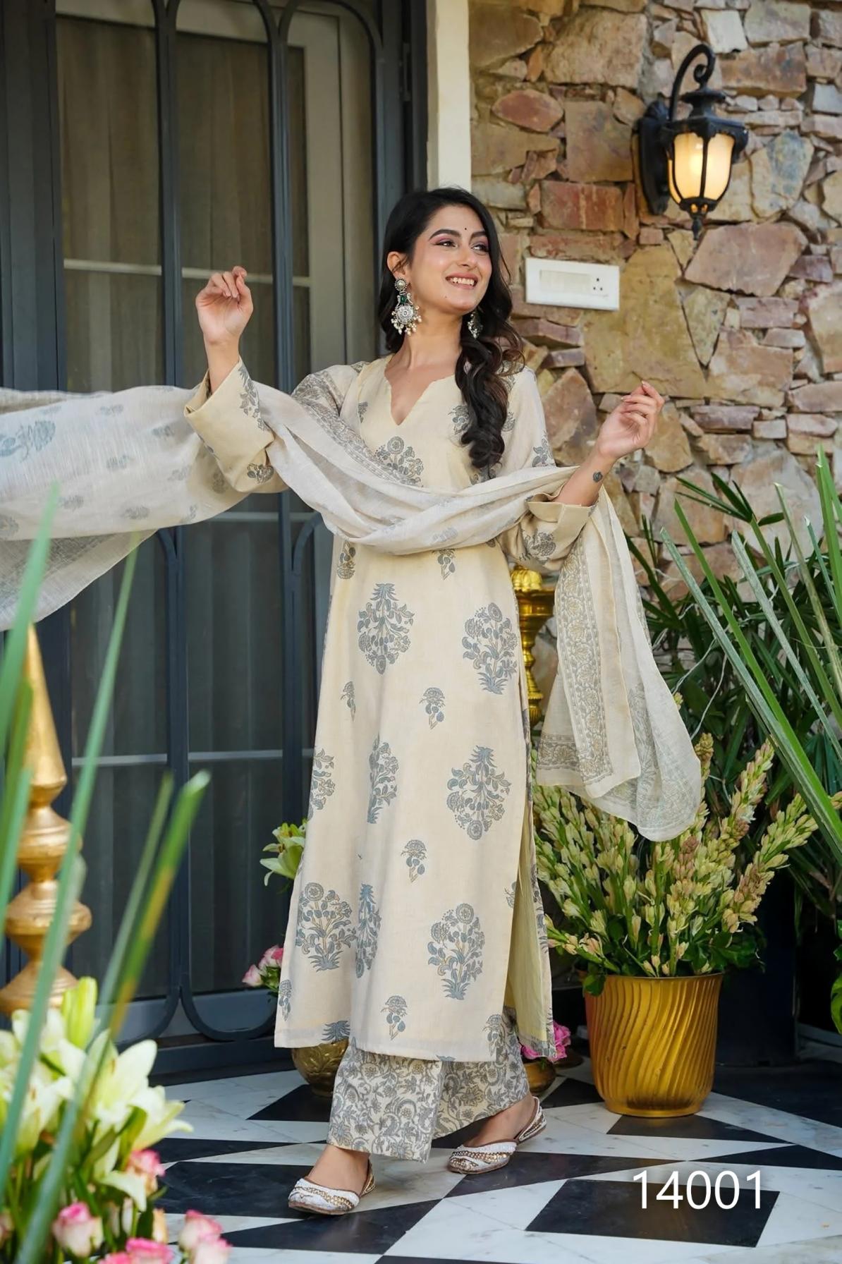 clora vol 14 readymade muslin luxurious plus size kurti plazzo with dupatta 