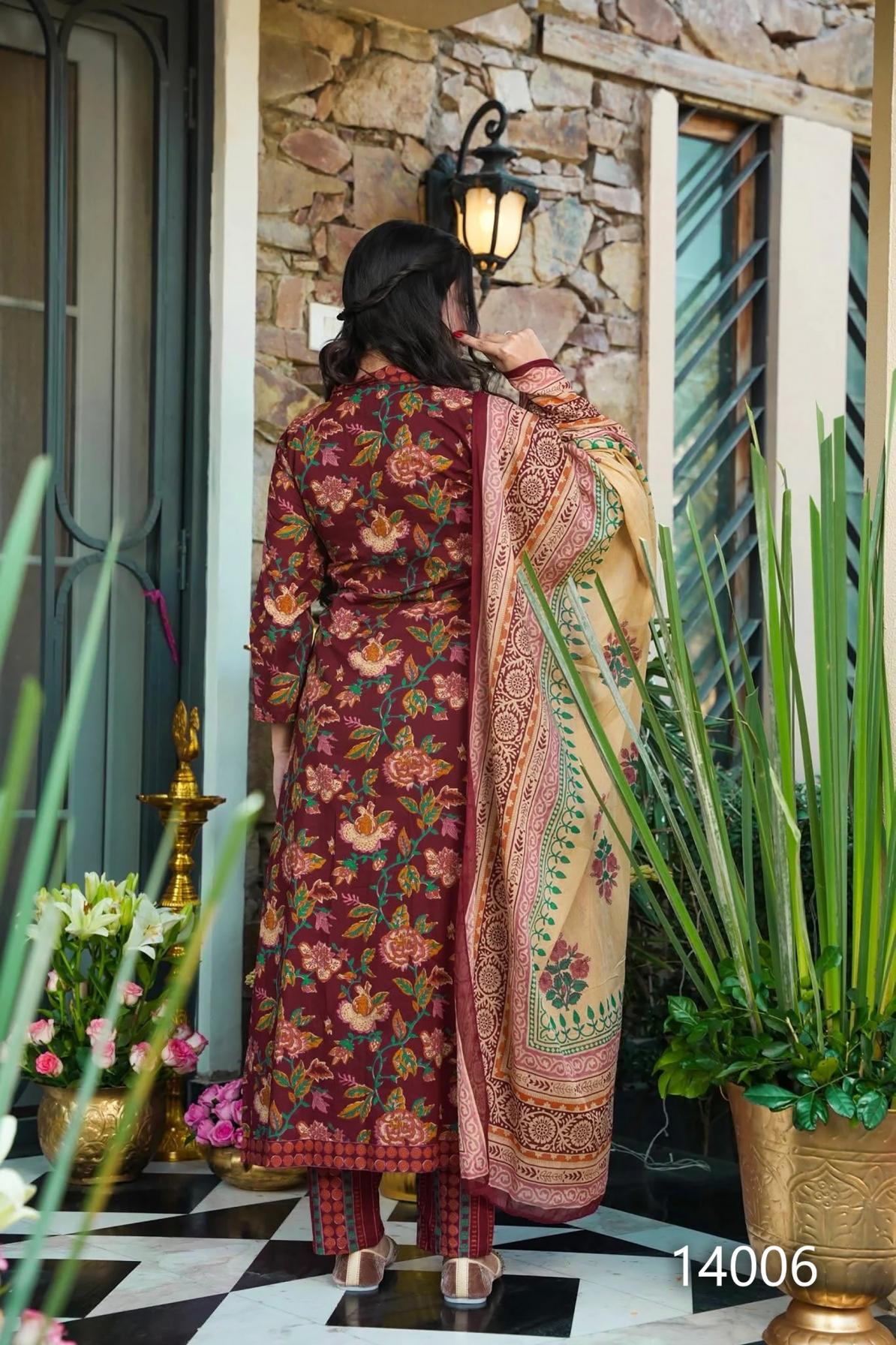 clora vol 14 readymade muslin luxurious plus size kurti plazzo with dupatta 