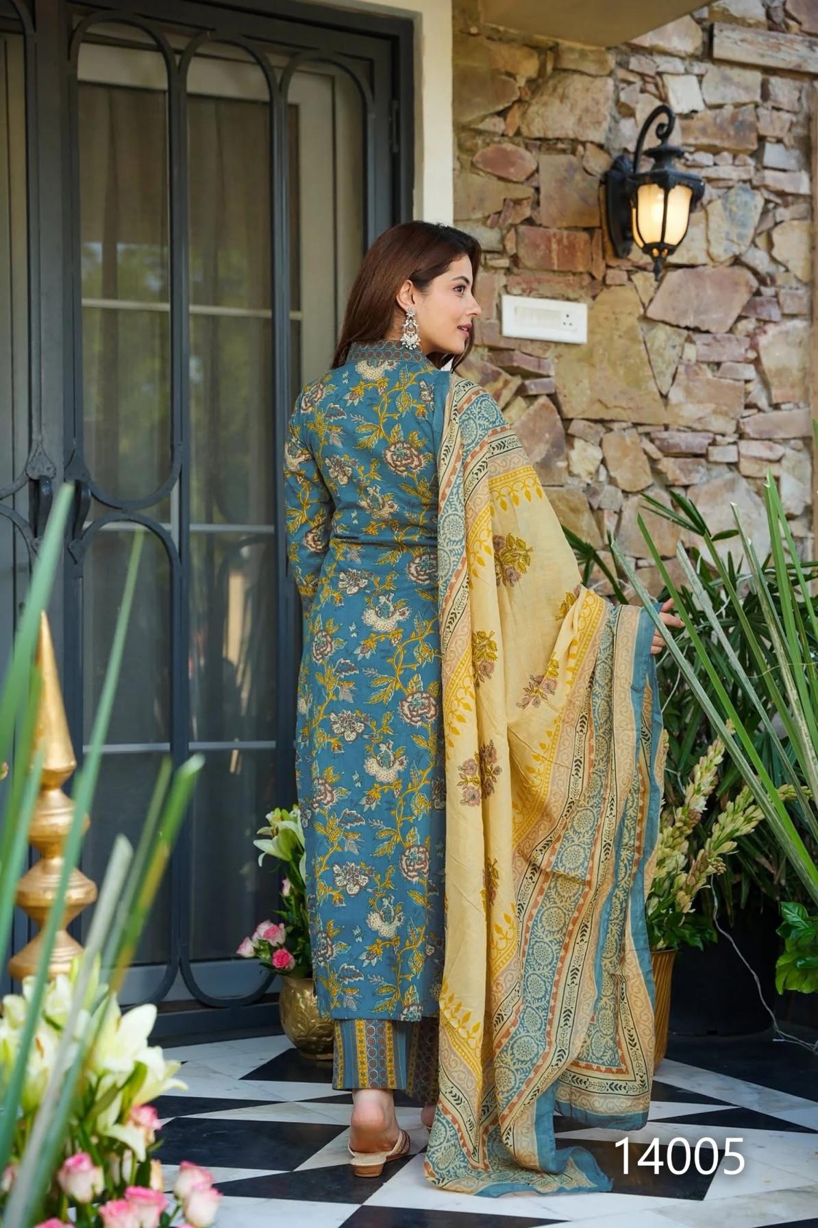 clora vol 14 readymade muslin luxurious plus size kurti plazzo with dupatta 