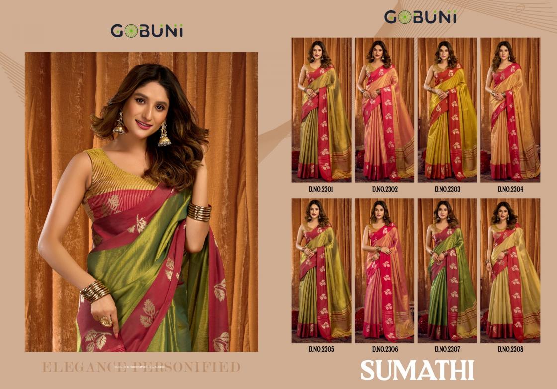 gobuni sumathi soft tissue shop glamorous styles saree wholesaler 
